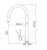 Vòi nóng lạnh dây rút inox Malloca K095-SS