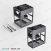Giá Gia Vị Titanium GrandX XS.45T