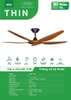 QUẠT TRẦN TRANG TRÍ MR.VŨ THIN-5B ĐEN