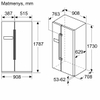 Tủ lạnh side by side BOSCH KAD93VBFP | Series 6