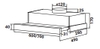 Máy Hút Mùi Âm Tủ KAFF KF-TL1006B