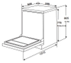 MÁY RỬA CHÉN KAFF KF-BHMI775Y