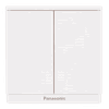 Bộ 2 công tắc đảo chiều màu trắng Panasonic Moderva WMF596-VN