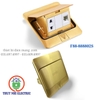 Bộ Ổ Cắm Âm Sàn Chống Nước DoBo F88-888802S Vàng Gold