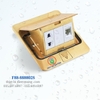 Bộ Ổ Cắm Âm Sàn Chống Nước DoBo F88-888802S Vàng Gold