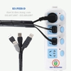 Dây Xoắn Ruột Vịt Phi 8 Màu Đen