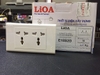 Ổ cắm đôi đa năng viền đơn trắng E18S2D Lioa