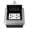 Ổ Cắm Âm Sàn Đôi 3 Chấu HM-ASL05-TB (Màu Bạc)