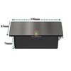 Hộp ổ cắm âm bàn nắp trượt Sinoamigo STS-5-SC02SS