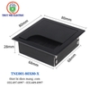 Nắp Âm Bàn Nhôm 80X80 TNE01-80X80-Đ