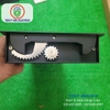 Nắp Âm Bàn Nhôm TNE07-400X148-Đ - nắp lật 2 hướng màu đen