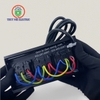 Nắp Âm Bàn Nhựa Đen Xước 3 thiết bị TNE2-NN004-XĐ