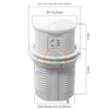Ổ Cắm Âm Bàn Đảo Tích Hợp Sạc Không Dây