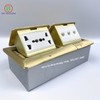 Ổ Cắm Âm Sàn Tenko TK-J04-03 Ổ Cắm 3 Chấu Đa Năng Tích Hợp 3 LAN