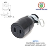 Ổ cắm cao su công nghiệp 2 chân dẹt MC261 Meikosha