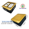 Ổ cắm điện âm sàn đôi Tenko TK-DS-111S08 Vàng