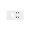 Ổ cắm điện đôi 2 chấu với 1 lỗ S186U2X