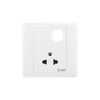 Ổ cắm điện đơn 3 chấu với 1 lỗ Sino S98UEX