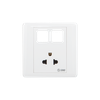 Ổ cắm điện đơn 3 chấu với 2 lỗ Sino S986UEXX