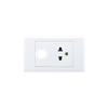 Ổ cắm đơn 3 chấu với 1 lỗ Sino S18UEX