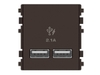 Ổ cắm sạc USB zencelo A size 2S 8432USB_BZ