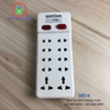 Ổ Cắm SOPOKA 10Y-0: 10 Cổng, 2200W, Lõi Sứ, Chống Cháy