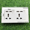 Ổ Điện USB Âm Tường Công Tắc Mặt Đôi TNE-F21-067