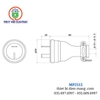 Phích cắm cao su kín nước Meikosha MP2512 - Thúy Nhi