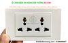 Ổ cắm điện 3 chấu K6-049 Ổ cắm điện đôi âm tường K6-049
