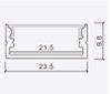 Profile nhôm LED gắn nổi 21,5x9,8mm PF-U-23.5X9.8