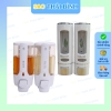 Bình đựng dầu gội sữa tắm NHỰA GẮN TƯỜNG kép - Kèm vít