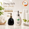 Bình GỐM đựng dầu gội sữa tắm - Dáng Tròn/Bầu
