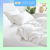 Bộ chăn ga gối đệm cotton TRẮNG T250 cho khách sạn - Giá Tốt Nhất