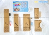 Bộ tiêu hao thân thiện - Amenities TÚI KRAFT HOA (sẵn SLL)