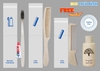 Bộ đồ dùng tiêu hao - Amenities túi NILONG MỜ in logo
