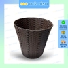 Sọt rác nhựa giả mây dùng cho văn phòng, gia đình, khách sạn