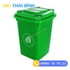 Thùng rác nhựa ngoài trời nắp đậy kín 60L