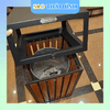 Thùng rác GỖ VUÔNG 30L cao cấp - Giá Tốt Nhất