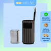 Thùng rác GỖ TRÒN 40L có gạt tàn cao cấp - Giá Tốt Nhất