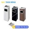 THÙNG RÁC INOX GẠT TÀN A34B