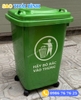 Thùng rác nhựa ngoài trời nắp đậy kín 60L