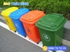 Thùng rác nhựa ngoài trời nắp đậy kín 60L