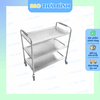 Xe đẩy thức ăn INOX 3 TẦNG - Dùng cho nhà hàng, quán ăn