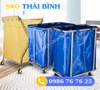 Xe đẩy dọn phòng đồ vải khách sạn