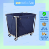 Xe đẩy đồ vải INOX lớn - chuyên dùng làm buồng phòng khách sạn