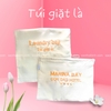 Túi giặt ủi vải mộc thêu logo - Kích thước đa dạng