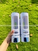 Bình đựng dầu gội sữa tắm NHỰA GẮN TƯỜNG kép - Kèm vít