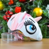 Nón Bảo Hiểm Cho Bé KIDS Unicorn 3D Siêu Cute Màu Trắng Hồng Nhạt