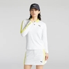 Áo Polo Puma Nữ Chính Hãng - Women's Golf Stretch Performance Long-Sleeve Polo Shirt- Màu Trắng | JapanSport 630584-03
