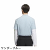 Áo Polo Golf Adidas Nam Chính Hãng - Mock Neck Layered EPW Graphic - Màu Trắng/Xanh| JapanSport HY0961